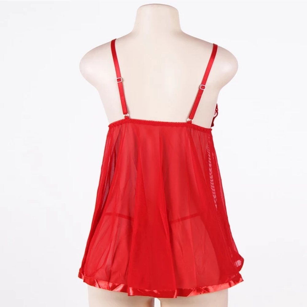 Sexy Womens Plus Size Lingerie Chemise Night Dress Cheap Valentines day gift - Picture 4 of 5